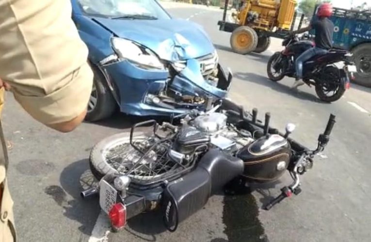 अज्ञात वाहन ने युवक को मारी टक्कर