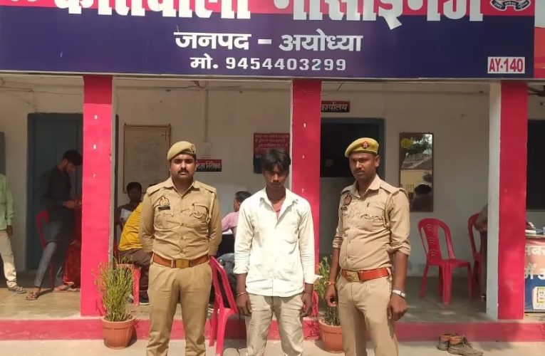 चोरी की बैट्री के साथ युवक गिरफ्तार