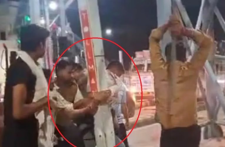 assaulting soldier at Meerut toll plaza